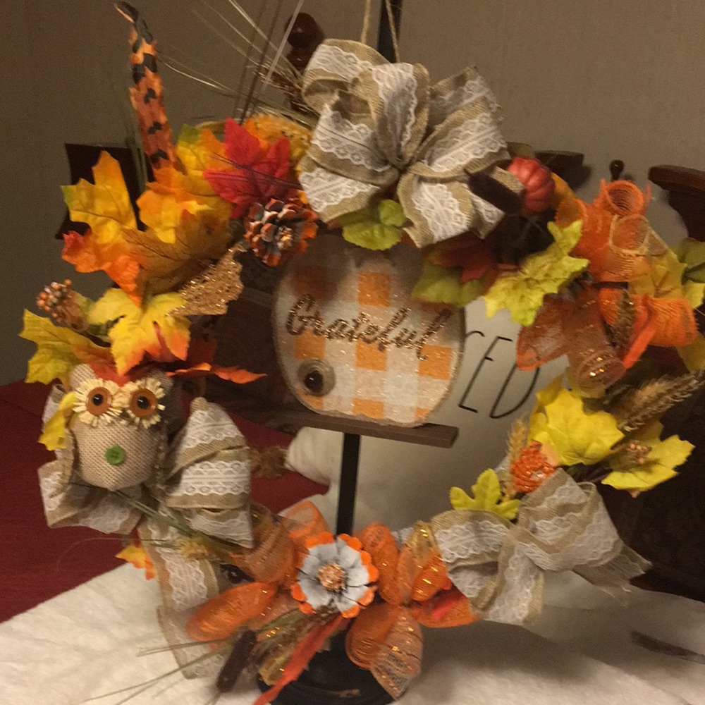 Fall Holiday Wreath 18 inch